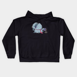 Tired Coffee Monster Kids Hoodie